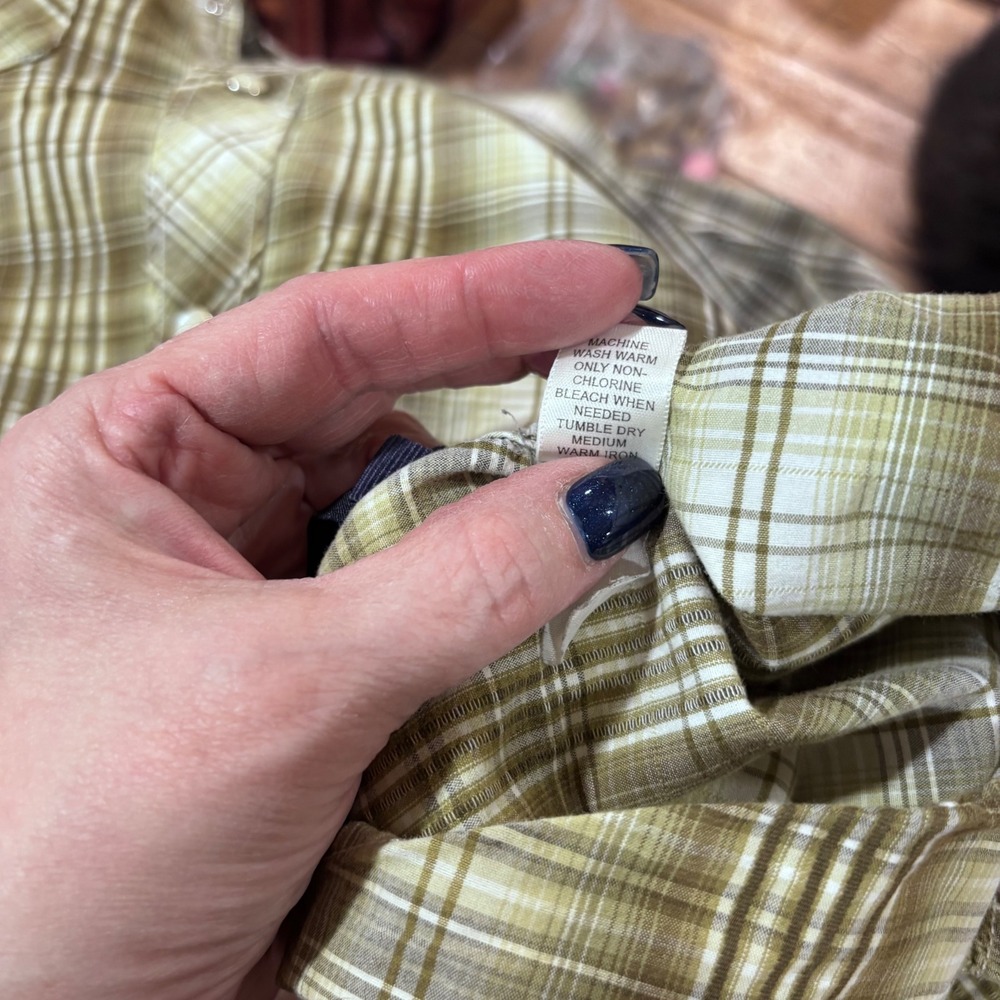 Banana Republic Mens Slim Fit Plaid Long Sleeve Button Down Shirt Size L‎ - Picture 6 of 9